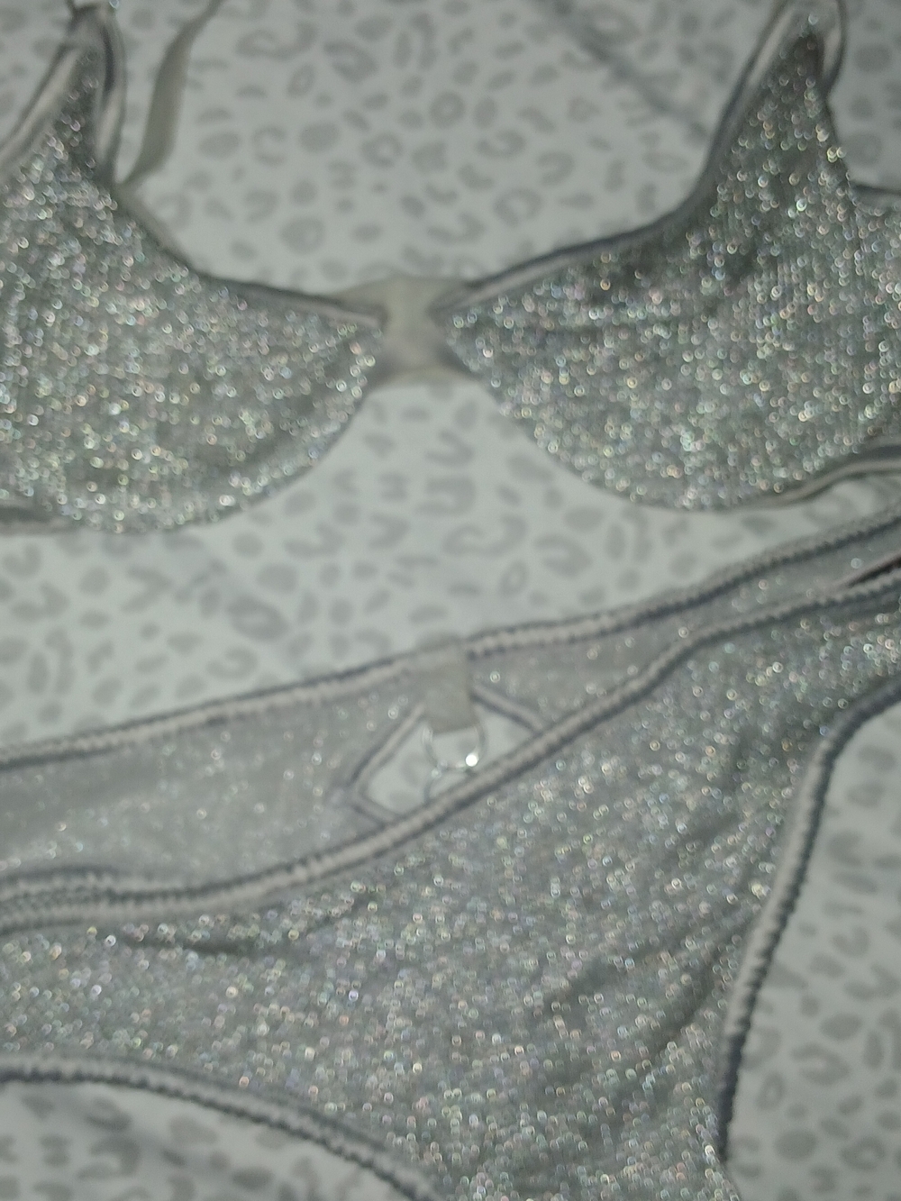 Victoria's Secret Silver Sparkle Set